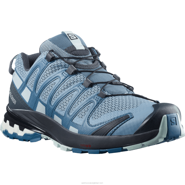 Salomon46081535 tênis de corrida feminino - xa pro 3d v8 azul ashley/ébano/azul opala