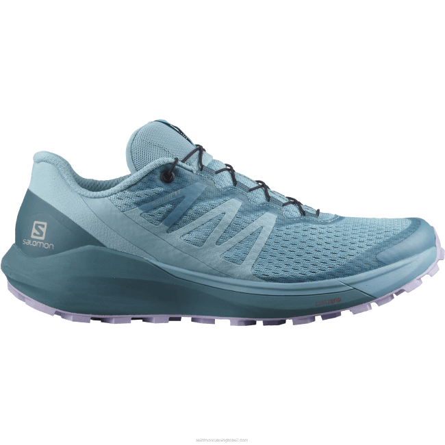 Salomon46081537 Tênis de corrida feminino - Sense Ride 4 azul delfínio/azul pato/lavanda