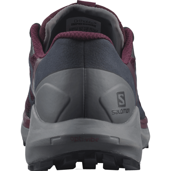 Salomon46081538 Tênis de corrida feminino - Sense Ride 4 degustação de vinhos/sombra tranquila/ébano