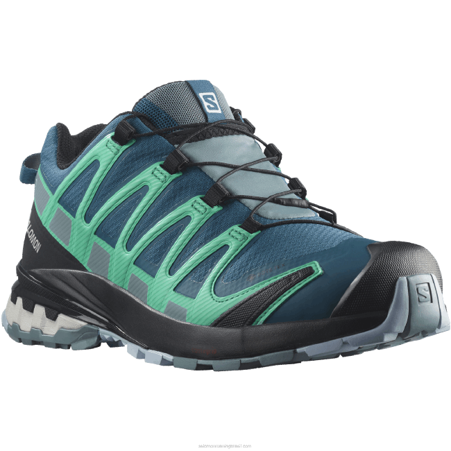 Salomon46081539 tênis de corrida feminino - xa pro 3d v8 gore-tex legion blue/trooper/mint leaf