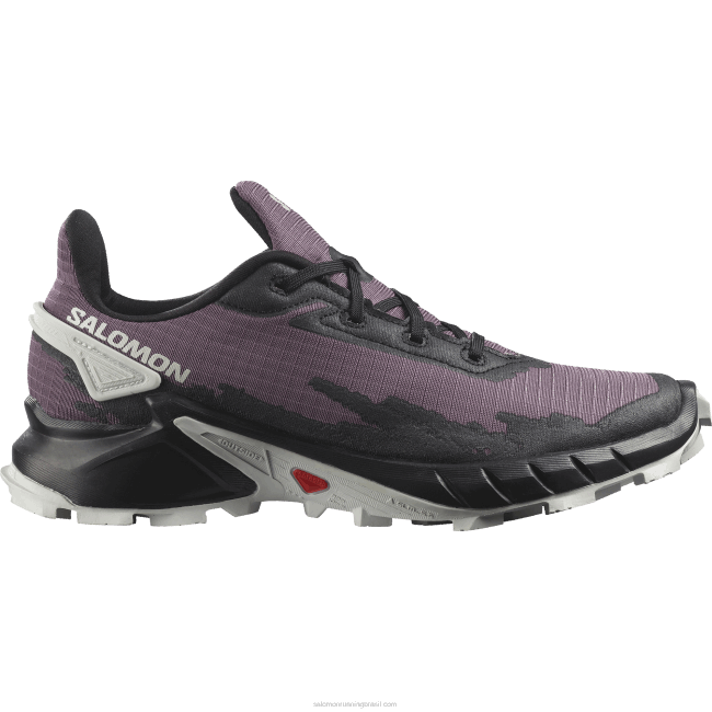 Salomon46081541 tênis de corrida feminino - alphacross 4 paisagem lunar/rocha negra/lunar