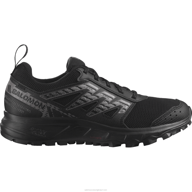 Salomon46081546 tênis de corrida feminino - andar gatinho preto/ameixa/gaivota