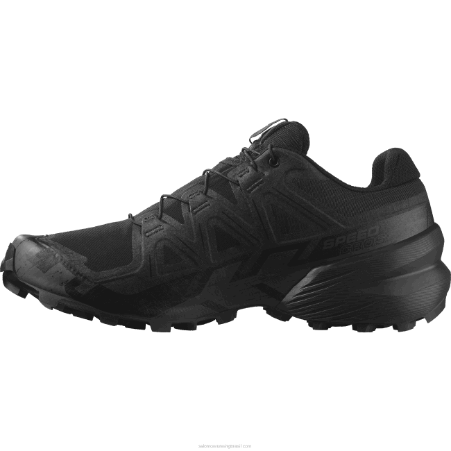 Salomon4608804 Tênis de corrida feminino - Speedcross 6 Forces preto/fantasma