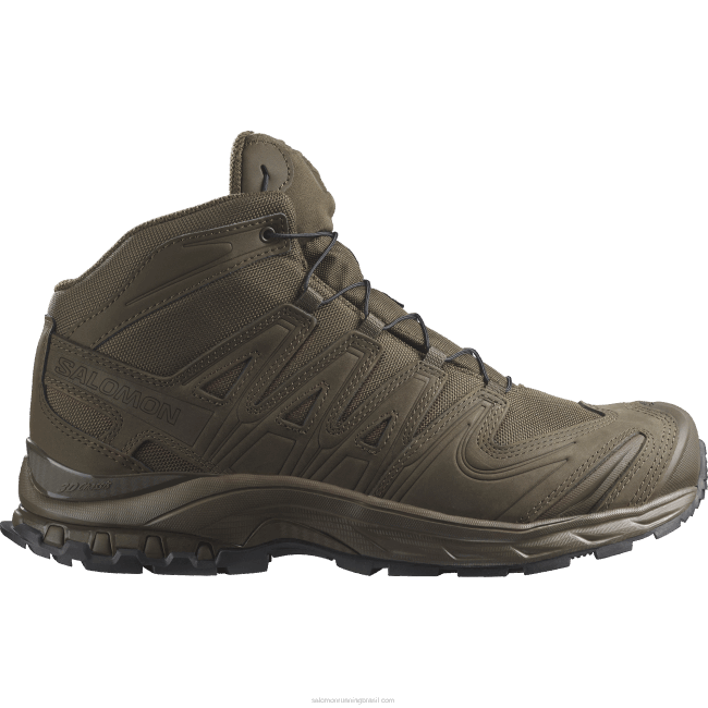 Salomon4608826 sapatos de força femininos - xa force mid en terra marrom