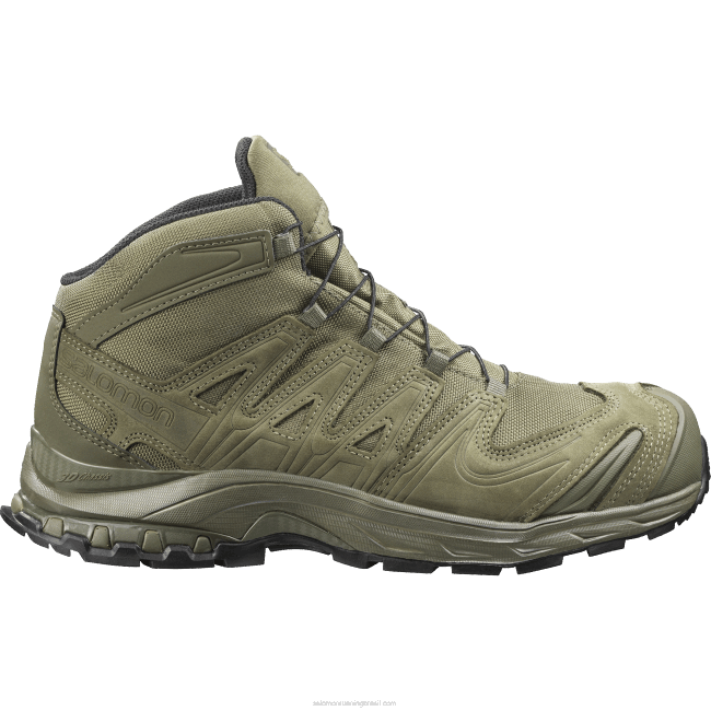 Salomon4608828 sapatos de força femininos - xa force mid en ranger verde