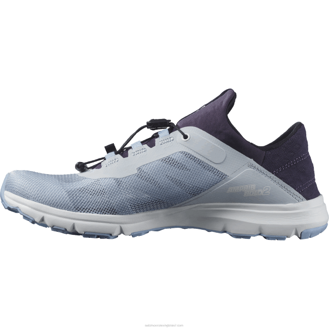 Salomon4608790 sandálias femininas - amphib bold 2 gelo ártico / beladona / serenidade