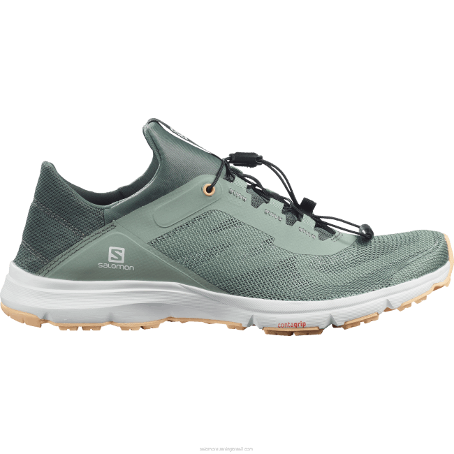 Salomon4608791 sandálias femininas - amphib bold 2 verde meio/verde bálsamo/creme de amêndoa