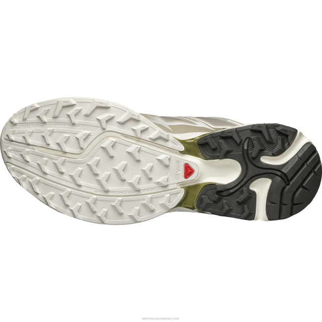 Salomon4608765 sapatos esportivos femininos - xt-pathway cáqui vintage/gelo de baunilha/mayfly