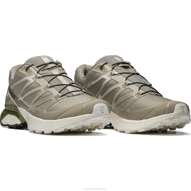 Salomon4608765 sapatos esportivos femininos - xt-pathway cáqui vintage/gelo de baunilha/mayfly
