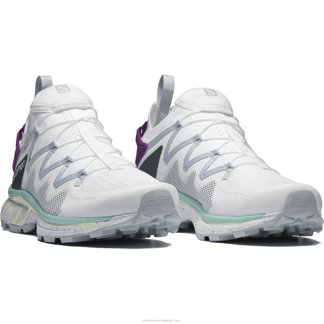 Salomon4608775 sapatos esportivos femininos - xt-rush branco/azul pérola/yucca