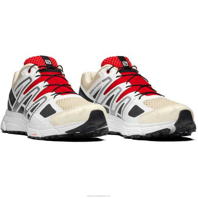 Salomon4608780 sapatos esportivos femininos - x-mission 4 gelo de baunilha/ébano/goji berry
