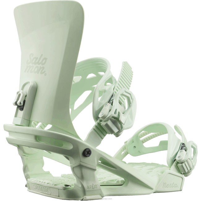 Salomon46081328 fixações de snowboard para mulher - nesta hortelã