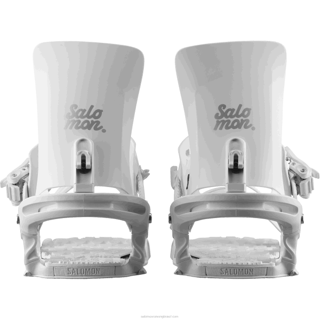 Salomon46081329 fixações de snowboard para mulher - nesta branco