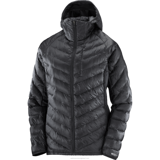 Salomon4608835 jaqueta com capuz feminina - contorno primaloft preto profundo