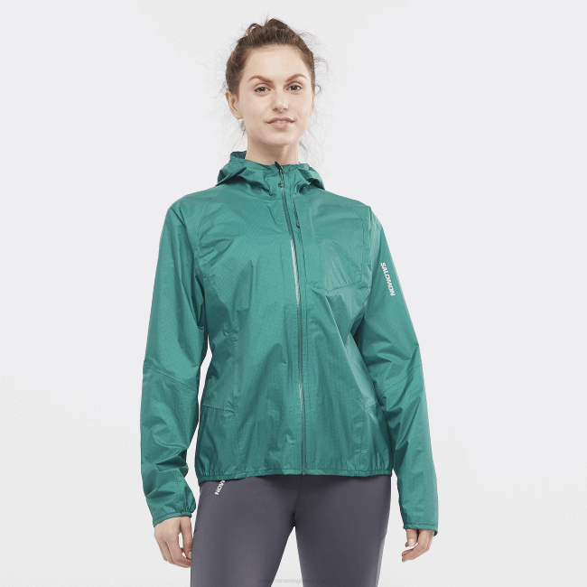 Salomon4608841 jaqueta shell feminina - bonatti impermeável pacífico