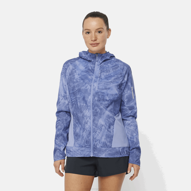 Salomon4608852 jaqueta corta-vento feminina - bonatti cross wind mansão inglesa/ao/azul cinza