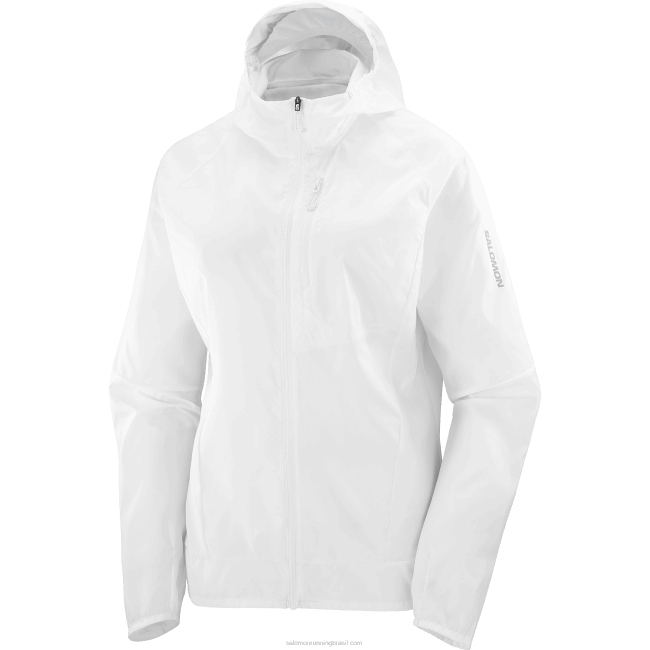 Salomon4608853 jaqueta corta-vento feminina - bonatti cross wind branco