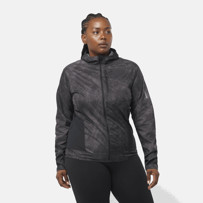 Salomon4608854 jaqueta corta-vento feminina - bonatti cross wind periscópio/ao/preto profundo