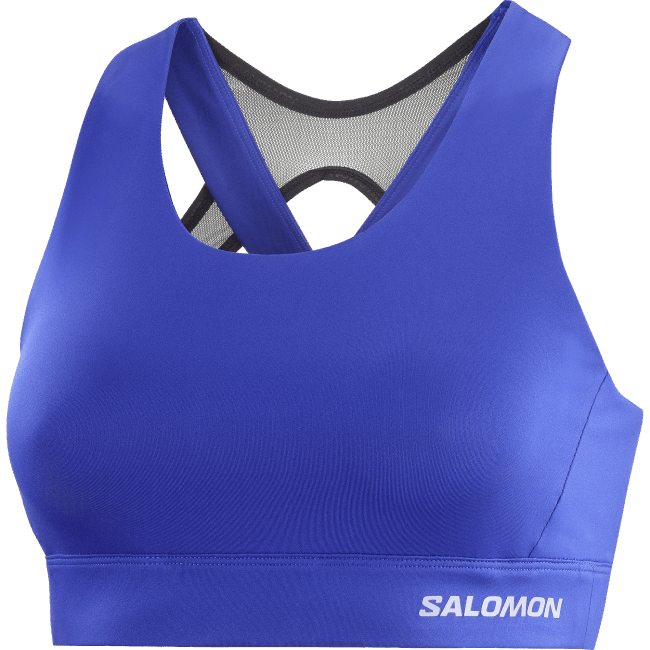 Salomon4608934 sutiã esportivo feminino - cross run navegar na web/preto profundo